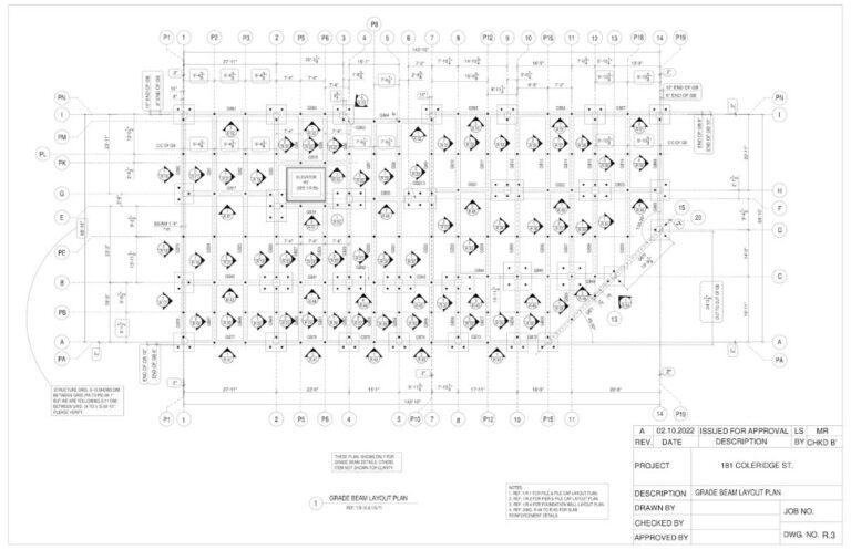 Concrete Rebar Shop Drawing of Pilecap Foundation