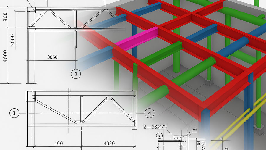 Professional shop drawings and 3D modeling reducing construction errors and delays